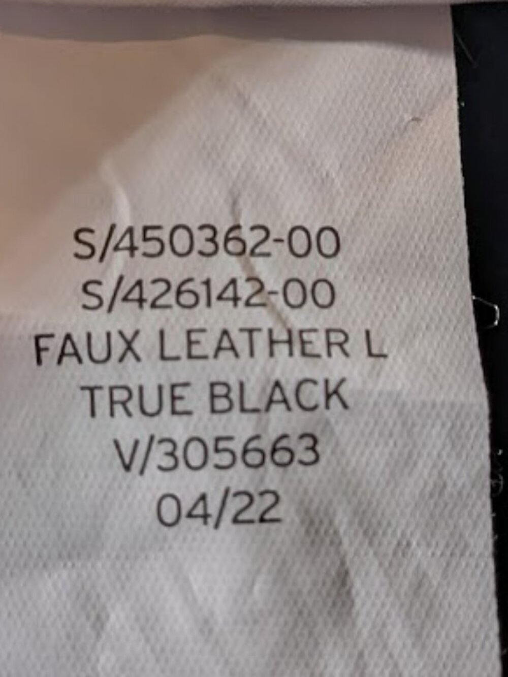 GAP Women's Medium Faux Leather Black Pull on Fleece Lined Leggings Gently Used - Picture 7 of 9